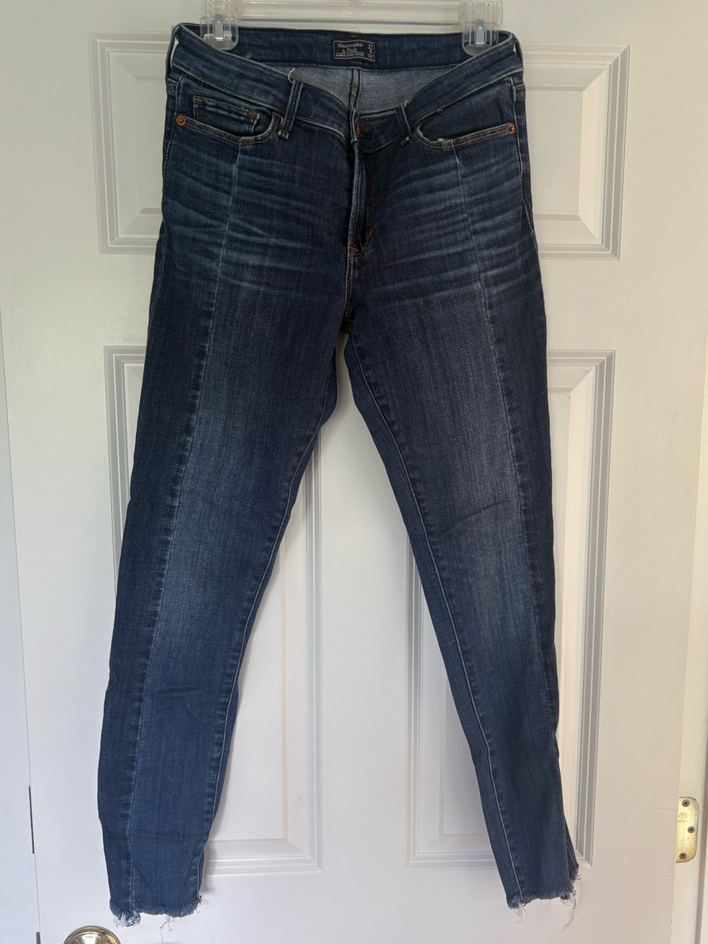 Abercrombie & Fitch Women's Harper Super Skinny Dark Wash Jeans